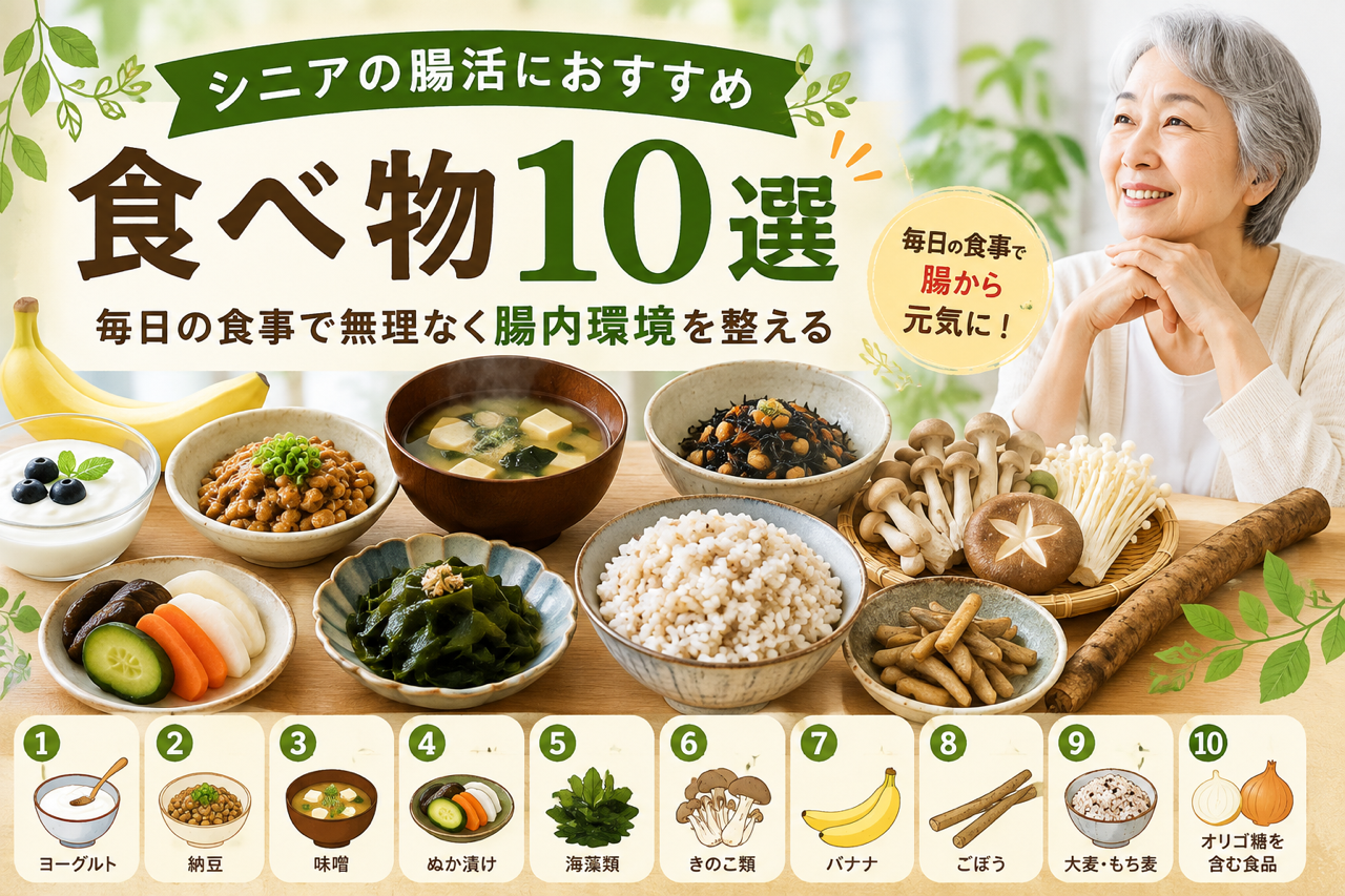 シニアの腸活におすすめ食べ物10選